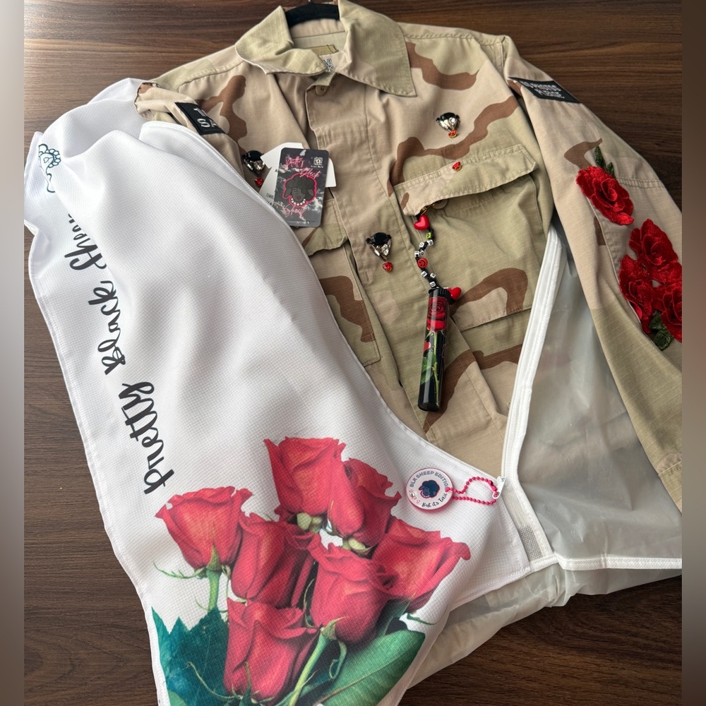 Raw & Roses🌹Upcycled Jacket (☝🏾 of 1️⃣)